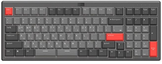 ABKO LKN99 BT 로우 프로파일 슬림 무접점 키보드 50g, 1개, 무접점 스위치