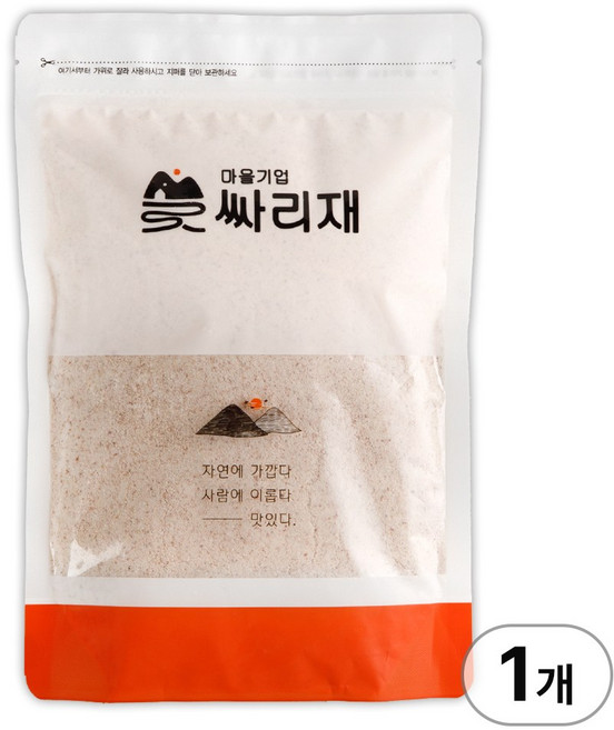 싸리재 수수팥떡만들기 [ 수수떡가루(습식) 500g ] 생일떡 부꾸미 경단 팥단지, 1개