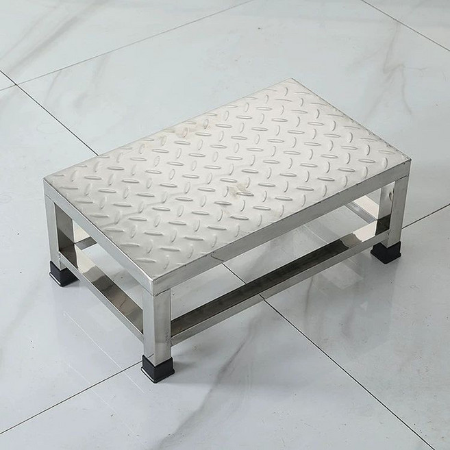 작업대 작업용 스텐 발받침대 스텐이동식계단 가설계단 브래킷 길이 이동식 20CM 철계단, 35x40x25[와이드키높이], 기본 색상, 1개