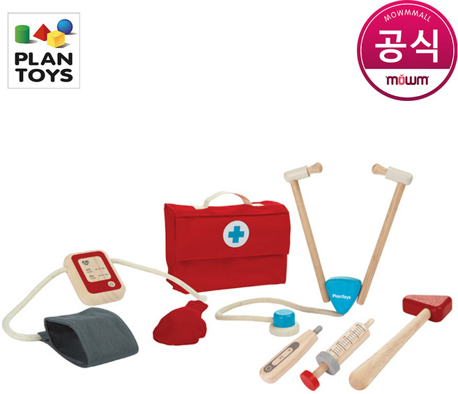 플랜토이즈 원목교구 역할놀이 닥터세트 아동 장난감 3451, 단품, 1개