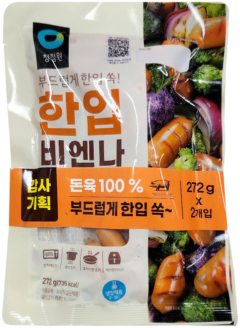 청정원 한입비엔나, 544g, 1개