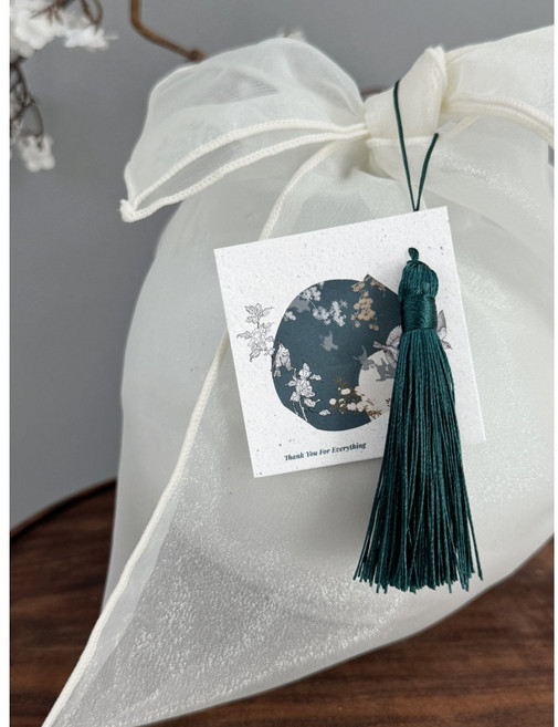 전통 노리개 태슬 보자기 명절 답례품 포장 장식 10개