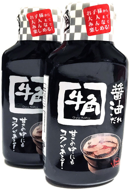 (2팩) 규카쿠 일식식 BBQ 소스 | 牛角日式燒肉醬 (쇼유 다레) (2팩) 규카쿠 일식식 BBQ 소스 | 牛角日式燒肉醬 (쇼유 다레), 1개, 589.67g