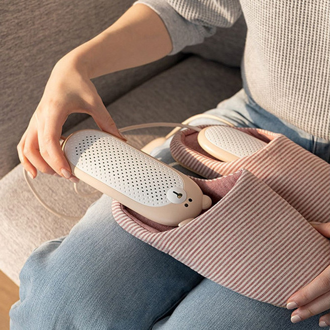 해피쇼핑 휴대용 신발건조기 운동화 신발냄새제거 발열 건조기 안전화 부츠 관리기, 1+1