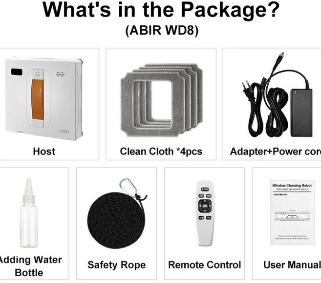 창문 청소 유리창 닦이 로봇 유리 전기 고층 창 특수 양면, 1개, 색상: 1. 01 write