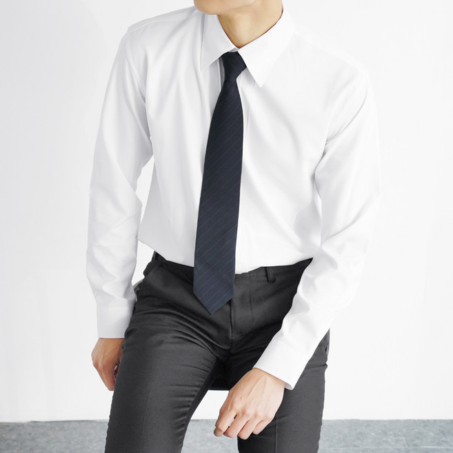 구김없는 남성 스판 정장 긴팔 와이셔츠 링클프리 사계절