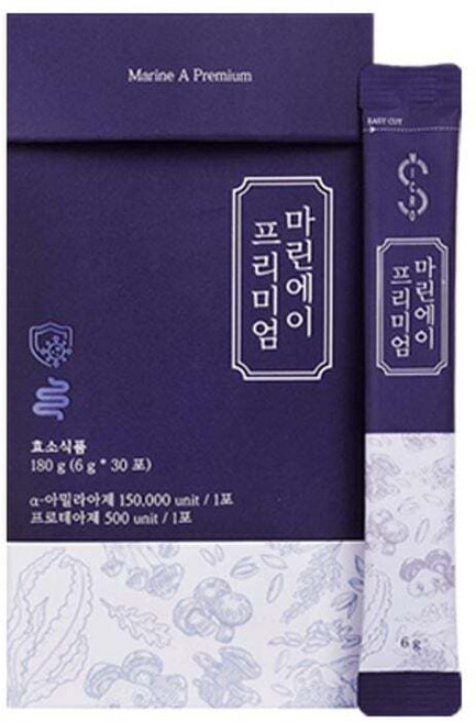 중앙미생물연구소 장 건강 마린에이 프리미엄 30포, 1개