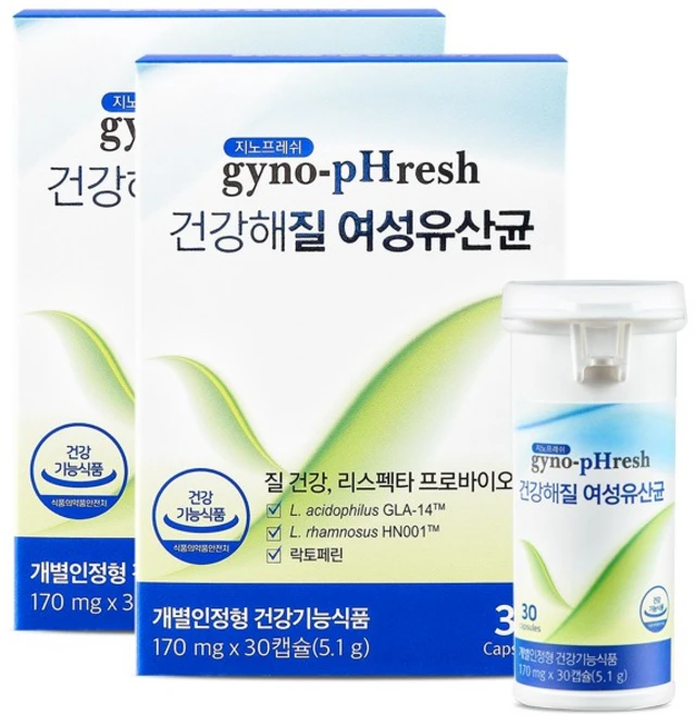 [공식판매처] 메디포스트 지노프레쉬 건강해질 여성 유산균 2개월치 + 동아제약 비타민C 분말 10포, 30정, 5.1g, 1개 - 쿠팡