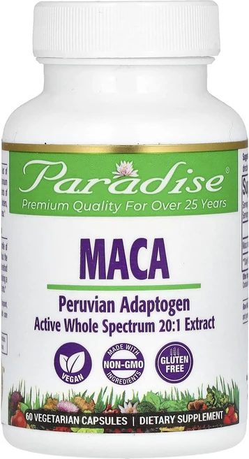 몸관리하세요 겨울입니다 Paradise Herbs 마카 베지 캡슐 60정(캡슐 1정당 250mg) 특별관리진행, ParadiseHerbs마카베지캡슐60정캡슐1정당250, 1개 - 쿠팡