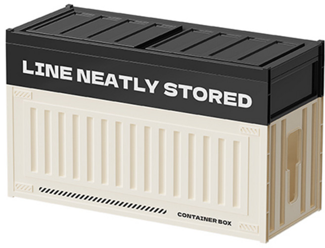 온리빙 컨테이너 멀티탭 보관함 케이블 정리함, 1개, 블랙