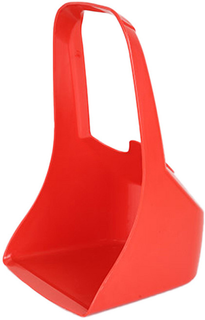 중형 쓰레받기-적색 외곽 황 새롬이 쓰레받이 거리 쓰레기 청소 아파트 관리 실외용, 1개