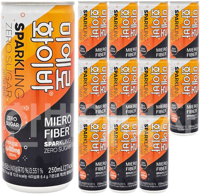 미에로화이바 스파클링제로슈가 캔, 250ml, 12개