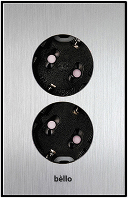 벨로 실버) 콘센트2구, 1개