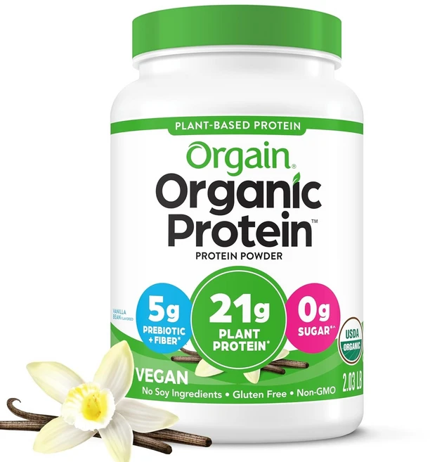 올게인 프로틴 파우더 식물성 바닐라빈 920g(2.03lbs), 1개, 920g - 쿠팡