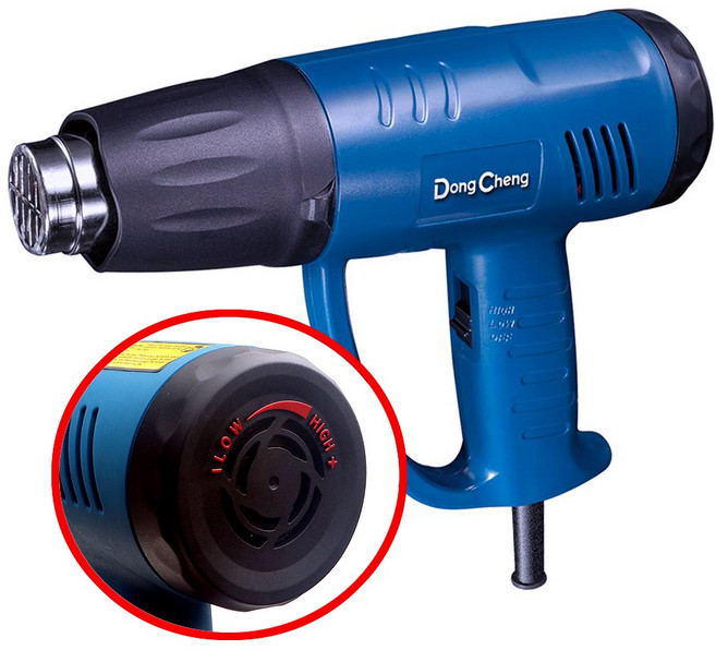 동청 DC 열풍기 DQB 2000W 전기 히팅건 히터건 공업용 드라이기 온풍기 노즐 2종 산업용, 본품(배터리없음), 1개
