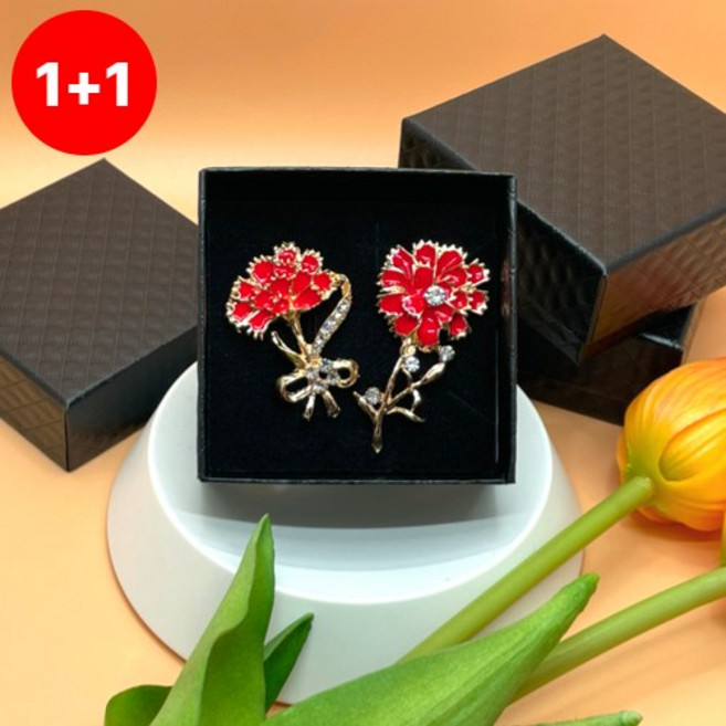 베어온 카네이션 브로치 뱃지 어버이날 스승의 날 선물