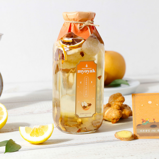 [선물박스 포장] 묘약 진저페어 담금주키트 500 - 하루종일 너만 생강해, 1개, 500ml
