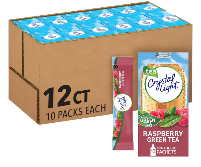 크리스탈라이트 라즈베리 그린티 아이스티 파우더, 240g, 120개입, 1박스