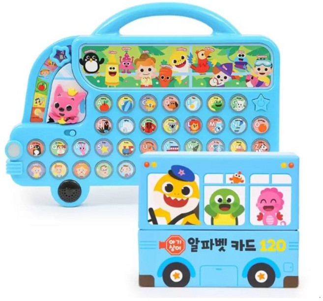 핑크퐁 언어학습 버스 알파벳 단어카드 포함, 1개