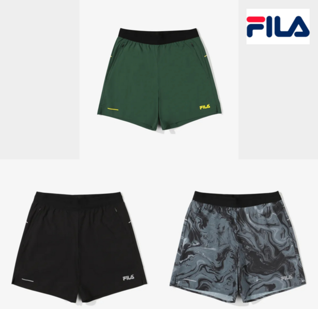 [FILA] 러닝 4부 기장 팬츠_FS2TRE2203M_BLK