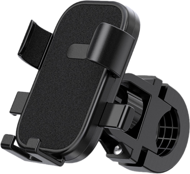 오레네 원터치 충격흡수 자전거 휴대폰 거치대, 1개, 블랙