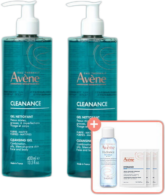 아벤느 클리낭스 클렌징 젤, 2개, 400ml