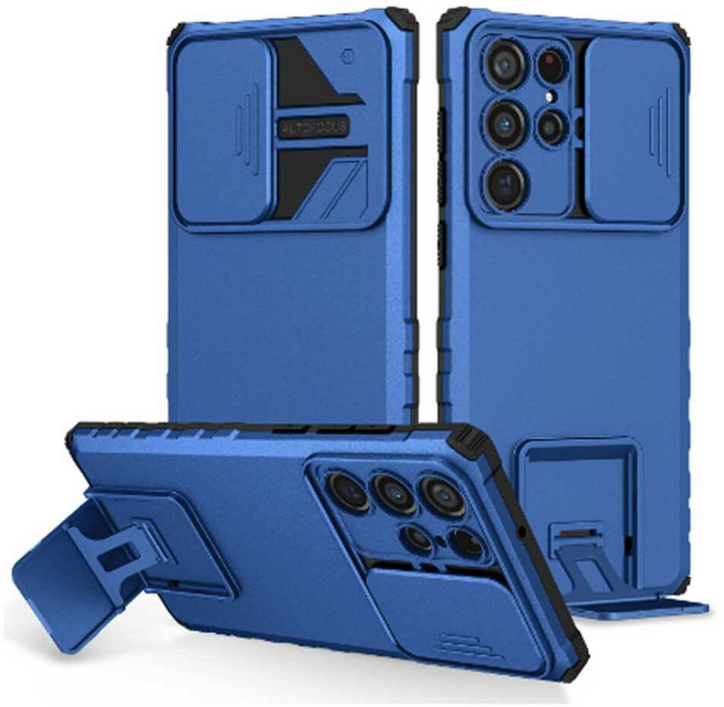 갤럭시 S21 플러스 울트라 스탠딩 아머 카메라 렌즈커버 핸드폰 케이스