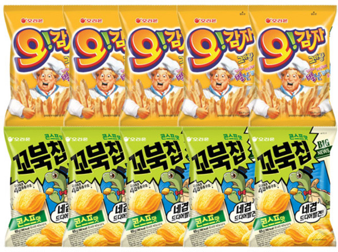 오리온 MINI 오감자그라탕 30g+꼬북칩 30gx각5개(총10개), 30g, 10개