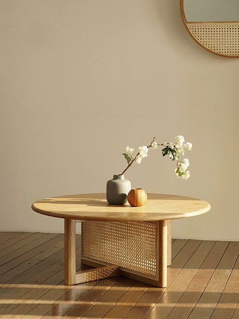 거실 테이블 원목 좌식 보루네오 쇼파 마르체 접이식, 조립식, 1개, 남풍 티테이블 월넛 세트