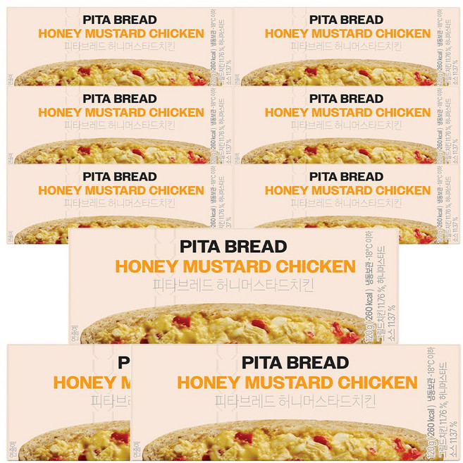 그로서리서울 피타브레드 허니머스타드 치킨 든든한 식사대용 간편식, 9개, 120g