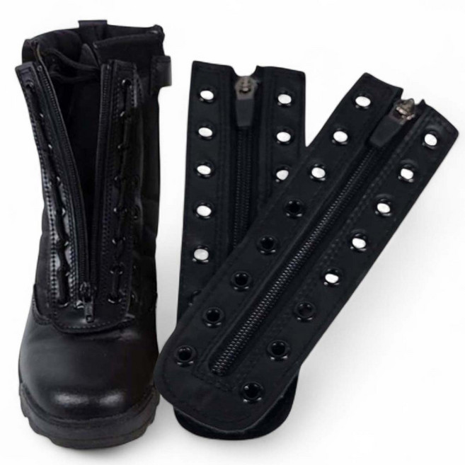 신속 대응 지퍼 키트세트 등산화 군화 작업화 블랙 브라운, 1개