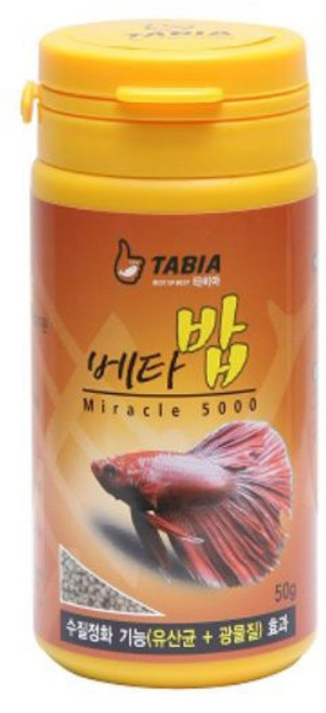 어밥 타비아 베타 밥 사료 먹이 50g, 1개