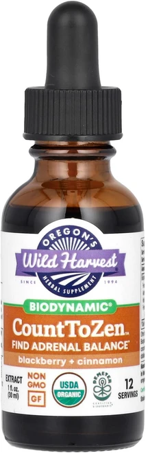Oregon's Wild Harvest 바이오다이내믹 카운트 투 젠 추출물 블랙베리 + 시나몬 30ml(1fl oz), OregonsWildHarvest바이오다이내믹카운트투젠, 30ml, 1개 - 쿠팡