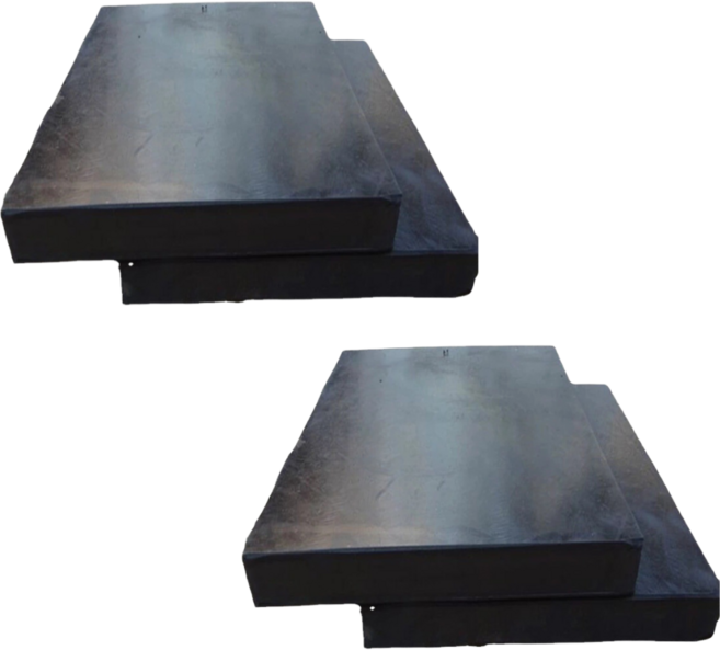 고탄성 방진 고무판 진동 방지 패드 미끄럼방지, 블랙, 4개