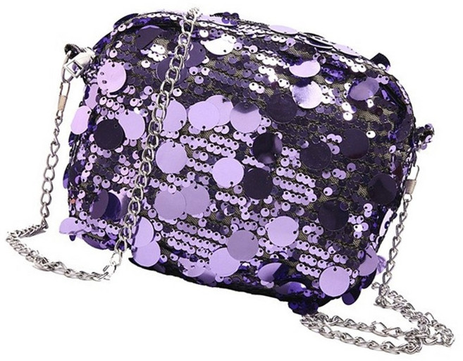 여성을위한 체인이있는 유행 스팽글 이브닝 백 핸드백 섬세한 어깨 가방 크로스 바디 지갑 이브닝 지갑