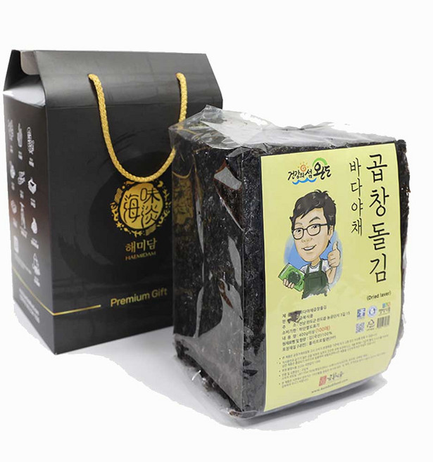 금복식품 완도 곱창돌김 100매 선물포장 설선물세트 명절선물 햇김, 1세트
