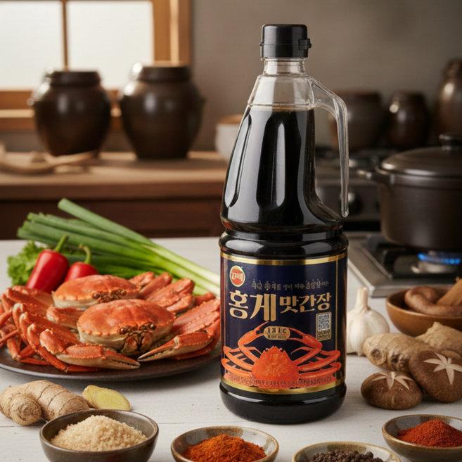 진미 홍게맛간장 1.8kg 대용량 프리미엄 홍게간장, 1개