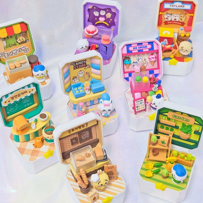 먼작귀 랜덤피규어 콤팩트샵 8개 한박스