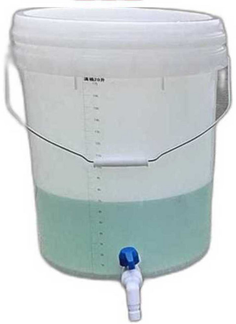말통 양동이 20 10L 약수 생수통 밸브 수도꼭지 용량 표시, 1개, 20L