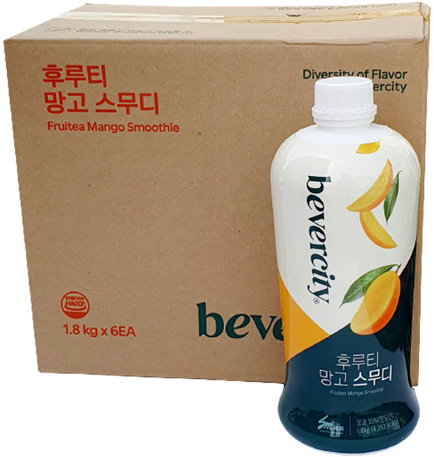세미 망고 스무디 후루티 1.8kg, 6개