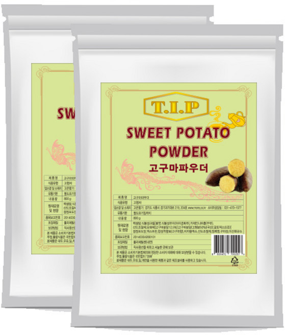 TIP 고구마 파우더 800g 2개세트, 2개, 1개입