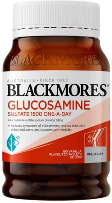 블랙모어스 글루코사민 설페이트 1500mg 원어데이 180정, 1개