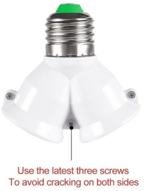 호환 3/PCS LED 베이스 전구 소켓 2-in-1 듀얼 E27 션트 어댑터 조명용