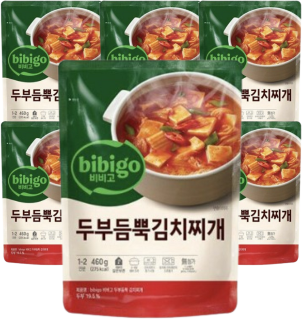 CJ 비비고 두부김치찌개 460g, 6개
