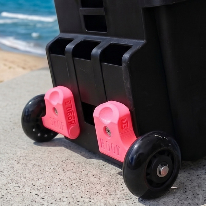 기맥킨 구르마 핑크에디션 태클박스 바퀴 메이호 다이와 호환 캐리어, 1개, 핑크