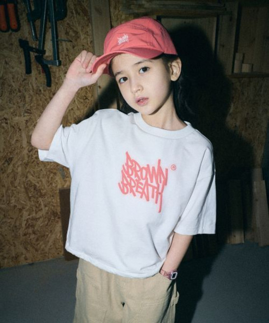 브라운브레스 KIDS brownbreathkids KIDS GIRL TAG CROP MTM TEE - IVORY