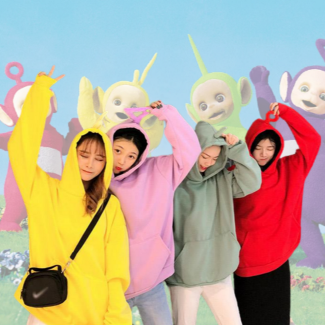 텔레토비옷 텔레토비 후드티 웃긴 커플티 파티 단체사진 코스튬 코스프레