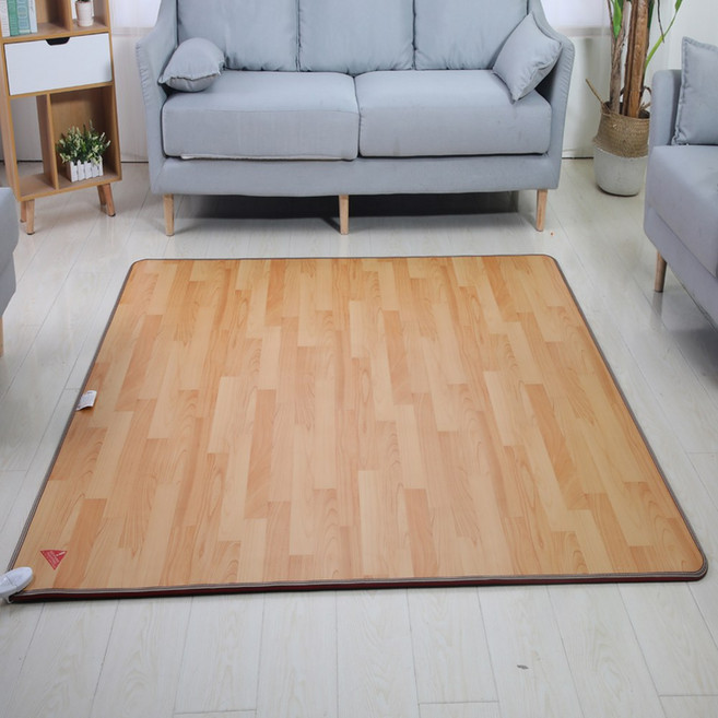 그래핀 탄소 결정 바닥 거실 가정용 전기 매트 매트 요가 매트 바닥 카펫 난방 난방 난방, 1x2m, wood grain 1