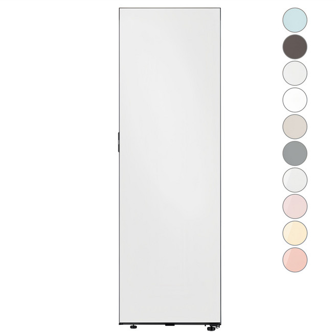 [색상선택형] 삼성전자 비스포크 348L 김치플러스 1도어 키친핏 스탠드형 김치냉장고 좌열림 방문설치, 코타 화이트, RQ34C7915AP