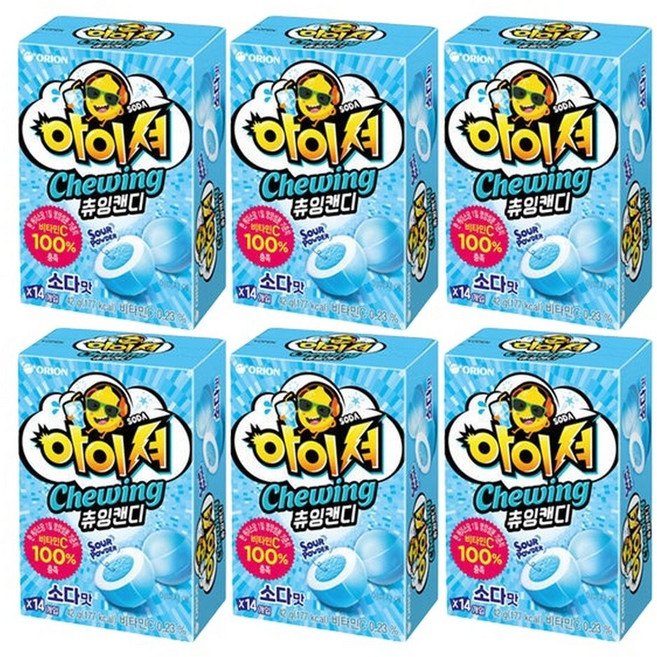 오리온 아이셔 소다맛 42g x 6개
